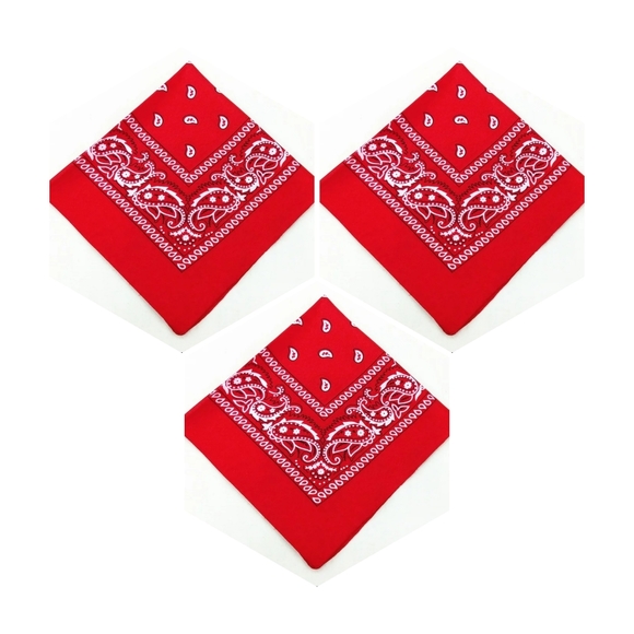 Paisley bandanas 3 PC's /set - Picture 2 of 16